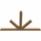 Ekena Millwork Saratoga Timber Gable Bracket, Western Red Cedar, 96"W x 60"H x 3 1/2"D x 5 1/2"F, 15/12 Pitch GBW096X60X0406SAR00SWR - alternate 2